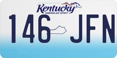 KY license plate 146JFN