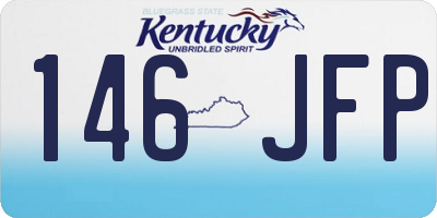 KY license plate 146JFP