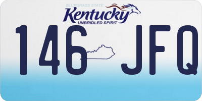 KY license plate 146JFQ