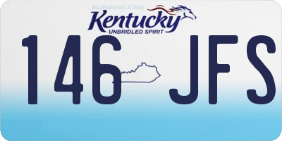 KY license plate 146JFS