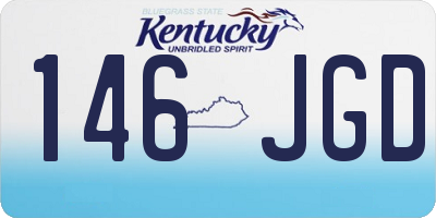 KY license plate 146JGD