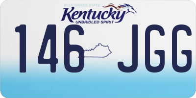 KY license plate 146JGG