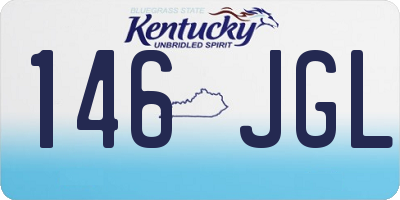 KY license plate 146JGL