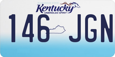 KY license plate 146JGN