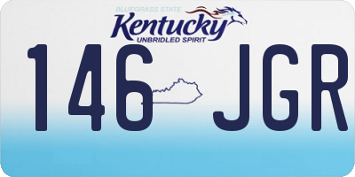 KY license plate 146JGR