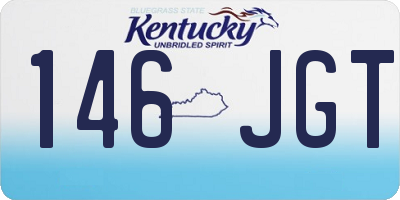 KY license plate 146JGT