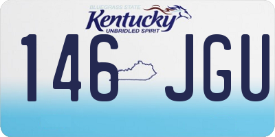 KY license plate 146JGU