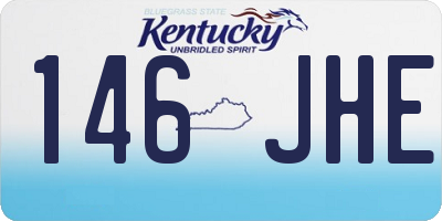 KY license plate 146JHE