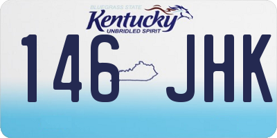 KY license plate 146JHK