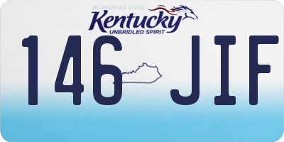 KY license plate 146JIF
