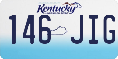 KY license plate 146JIG