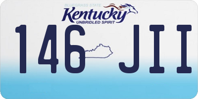 KY license plate 146JII