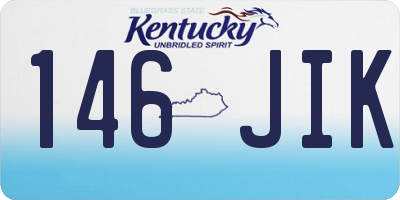 KY license plate 146JIK
