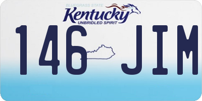 KY license plate 146JIM