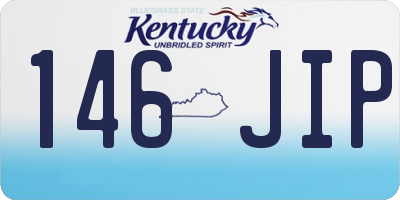 KY license plate 146JIP