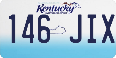 KY license plate 146JIX