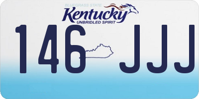 KY license plate 146JJJ