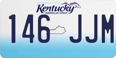 KY license plate 146JJM