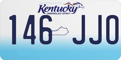 KY license plate 146JJO