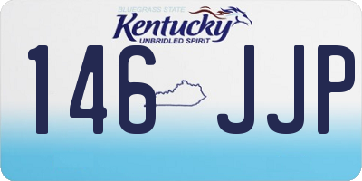 KY license plate 146JJP