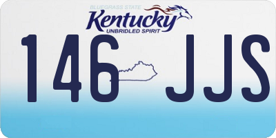 KY license plate 146JJS