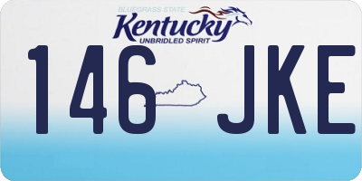 KY license plate 146JKE