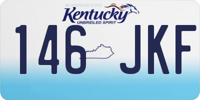 KY license plate 146JKF