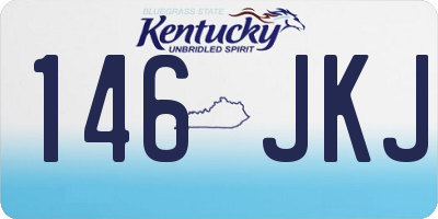 KY license plate 146JKJ