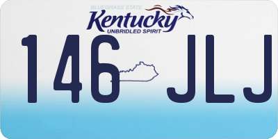 KY license plate 146JLJ