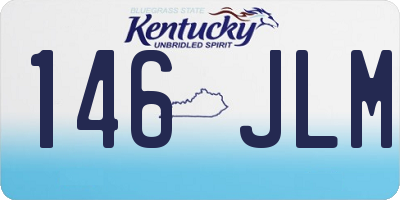 KY license plate 146JLM