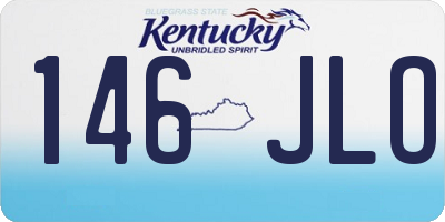 KY license plate 146JLO