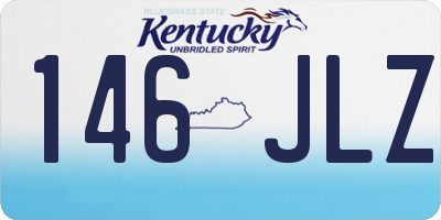 KY license plate 146JLZ