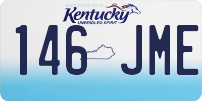 KY license plate 146JME