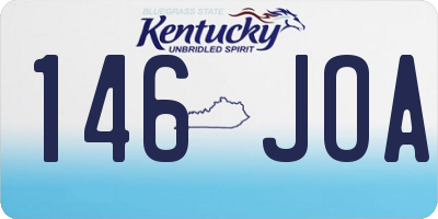 KY license plate 146JOA