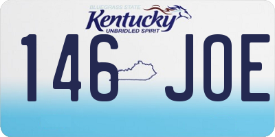 KY license plate 146JOE