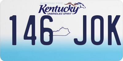 KY license plate 146JOK