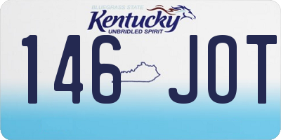 KY license plate 146JOT