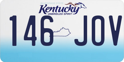 KY license plate 146JOV