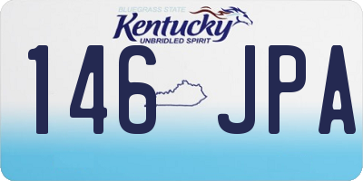 KY license plate 146JPA