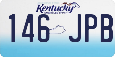 KY license plate 146JPB