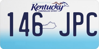 KY license plate 146JPC