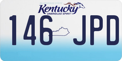 KY license plate 146JPD