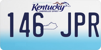 KY license plate 146JPR