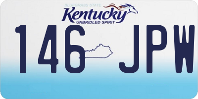 KY license plate 146JPW