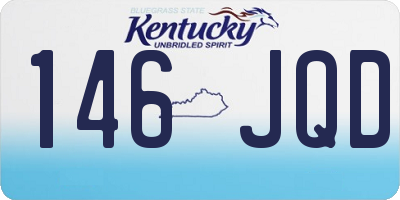 KY license plate 146JQD