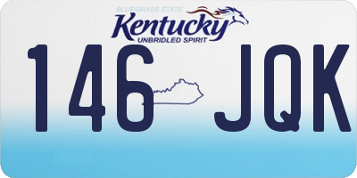 KY license plate 146JQK