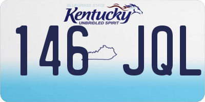 KY license plate 146JQL