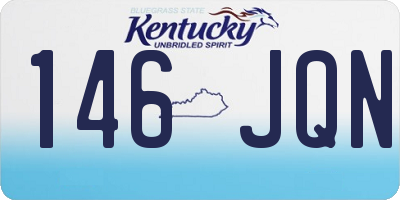 KY license plate 146JQN