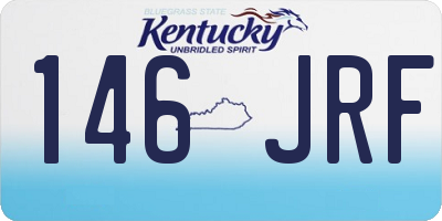 KY license plate 146JRF