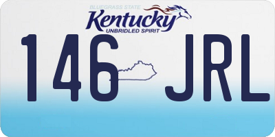 KY license plate 146JRL